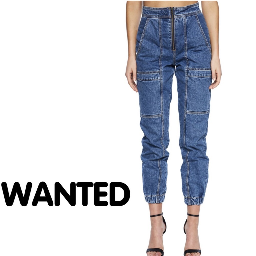 ISO: Bardot Teagan Zipper Cargo Jeans